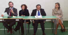 da sinistra il dott. Corrado Liotta, la dott.ssa Angela Greco, il dott. Giuseppe Sapone e la dott.ssa Rosalia Sidoti Pinto